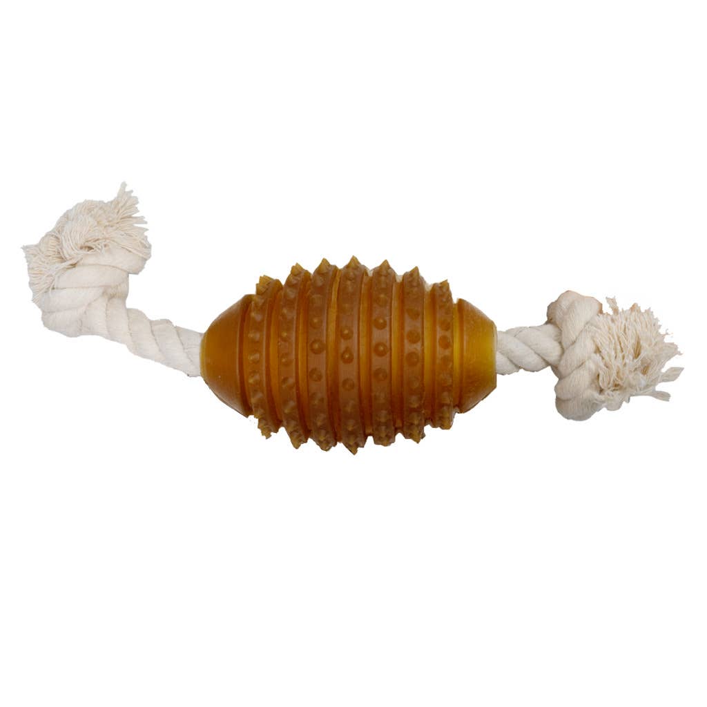 Rugby Spike &amp; Rope Dog Toy - M