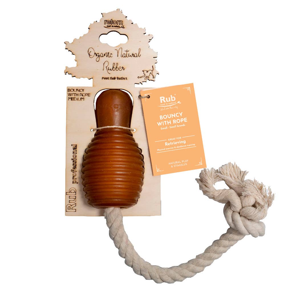 Rubb Bouncy &amp; Rope Dog Toy