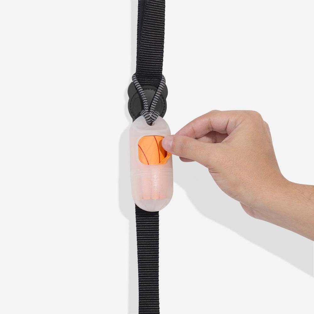 Dispensador de bolsas de residuos transparente