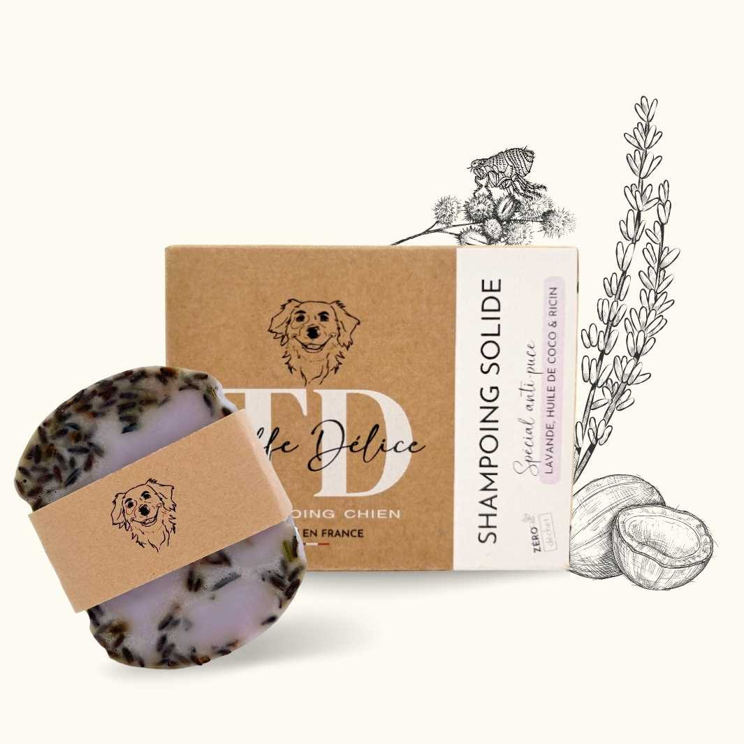 Bar of soap with packaging and decorative elements on a white background