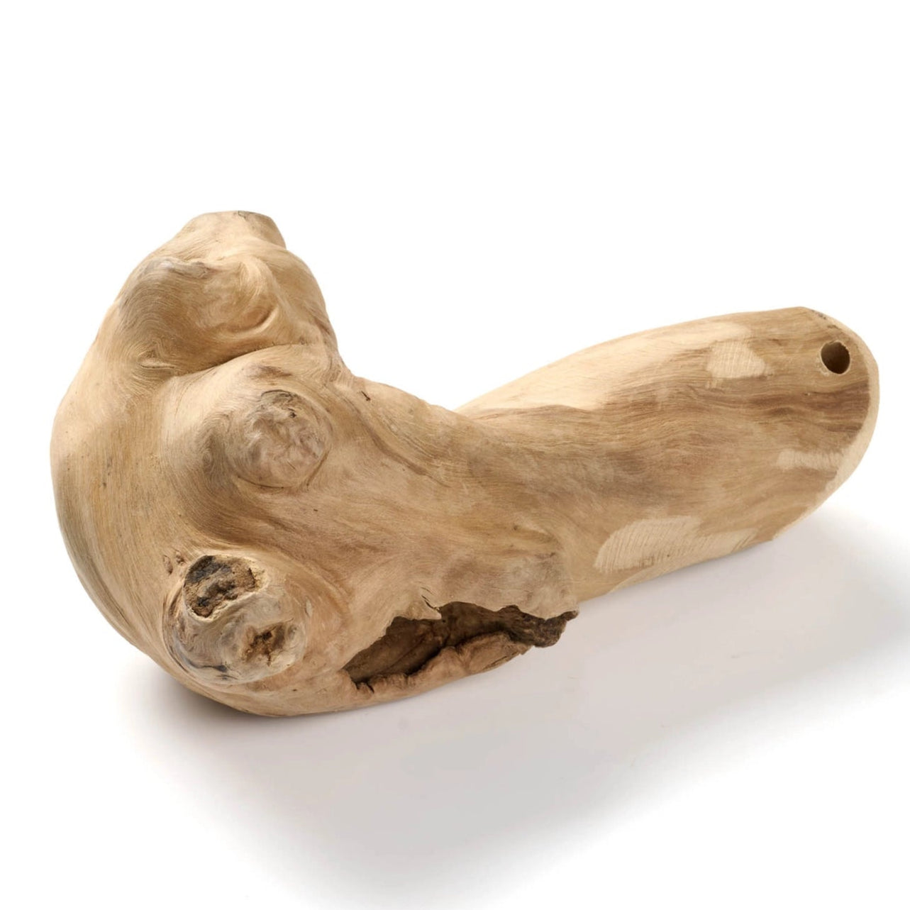 Driftwood piece on a white background