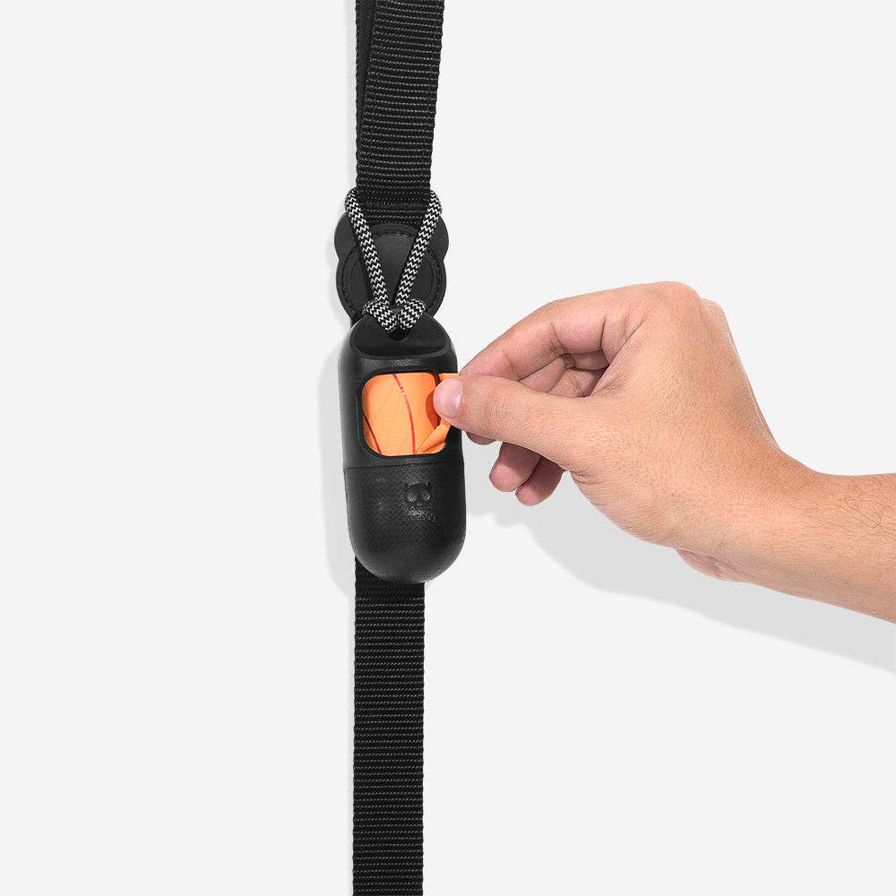 Dispensador de bolsas para excrementos negro