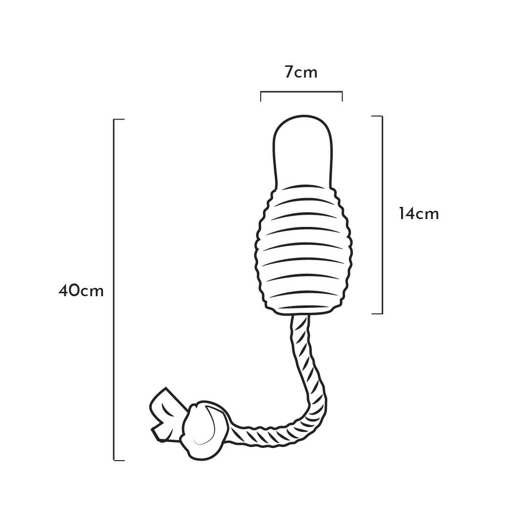 Rubb Bouncy &amp; Rope Dog Toy