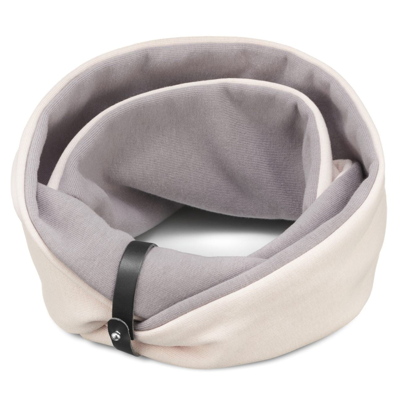 Simo Neck Warmer - White Sand &amp; Steel Grey 