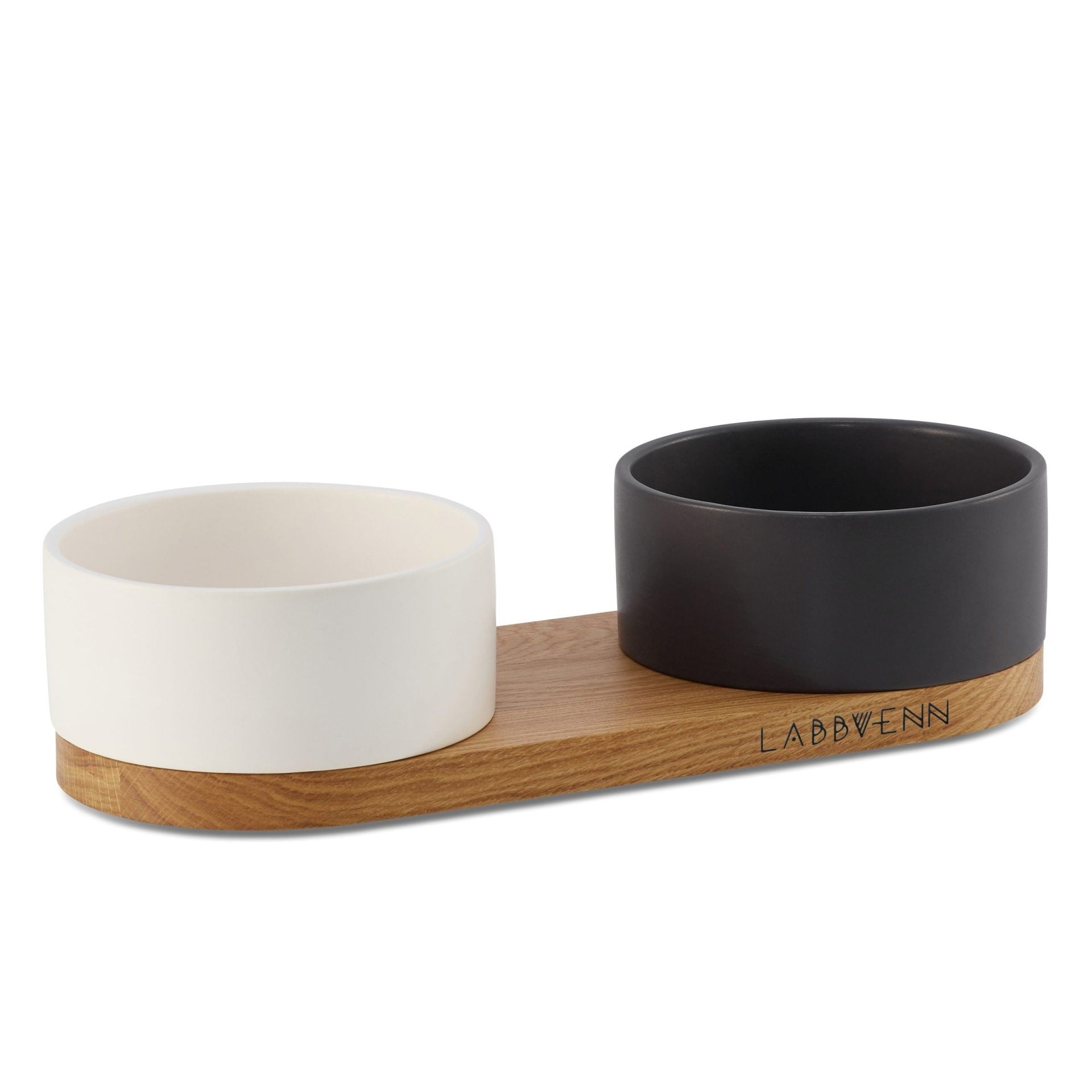 Vuku Ceramic Double Buffet - Black &amp; White